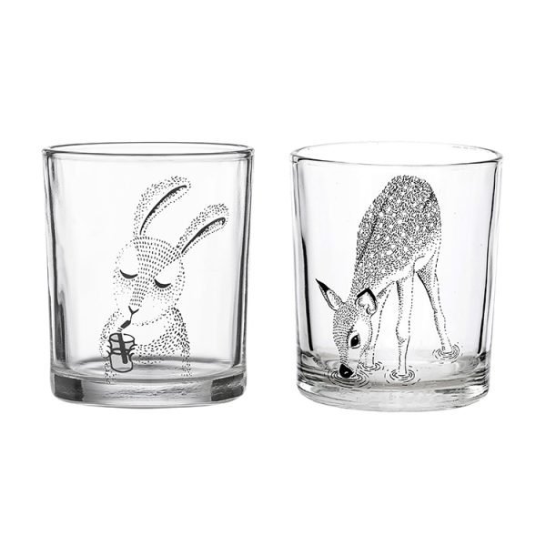 動物玻璃小杯2件套裝