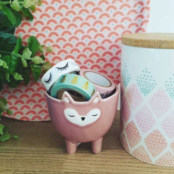 75239324-4 小型狐狸陶瓷碗